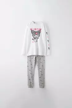 пижама kuromi sanrio ZARA, серый