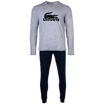 Пижама Lacoste, цвет Grau/Dunkelblau