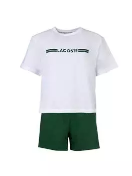 Пижама Lacoste, цвет wei/grn