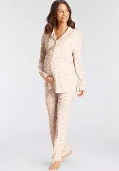 Пижама Lascana, бежевый