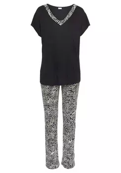Пижама Lascana, черный