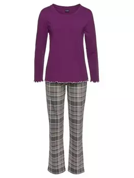 Пижама LASCANA, цвет beere