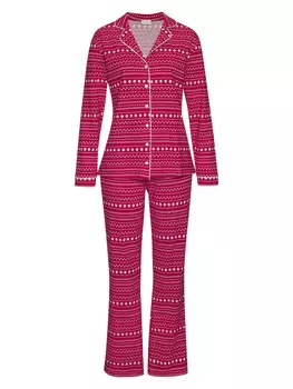 Пижама LASCANA, цвет rot gemustert