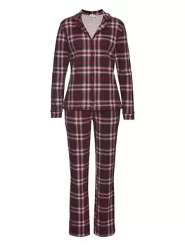 Пижама LASCANA, цвет rot kariert