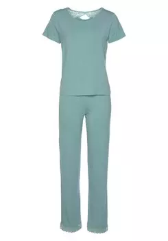 Пижама LASCANA Pajama, бирюзовый