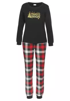 Пижама LASCANA Pajama, черный