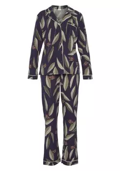 Пижама LASCANA Pajama, темно-синий