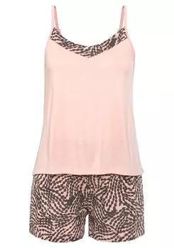 Пижама Lascana, розовый