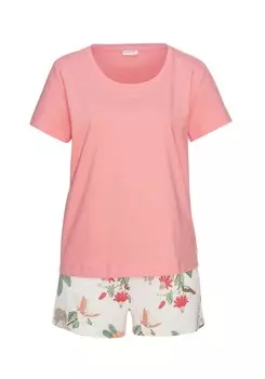 Пижама LASCANA Short Pajama Set, разноцветный