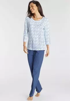 Пижама LASCANA, синий