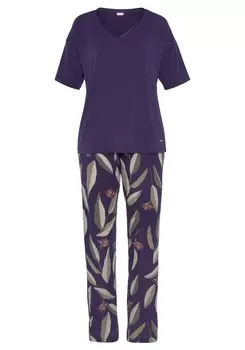 Пижама Lascana, темно фиолетовый