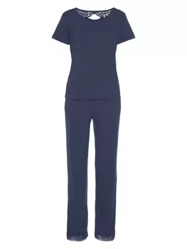Пижама LASCANA, темно-синий