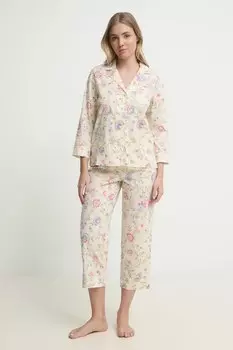 Пижама Lauren Ralph Lauren, бежевый