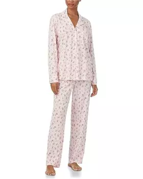 Пижама Lauren Ralph Lauren Knit Long, цвет Pink Ditsy