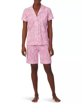 Пижама Lauren Ralph Lauren Short, цвет Pink Paisley