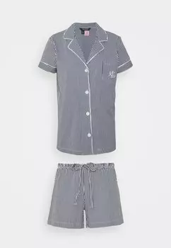 Пижама Lauren Ralph Lauren, темно-синий/белый