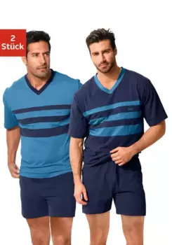 Пижама le jogger (упаковка, 4 шт., 2 шт.), со вставками контрастного цвета спереди, синий