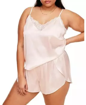 Пижама Linny больших размеров, комплект из топа и шорт Adore Me, белый