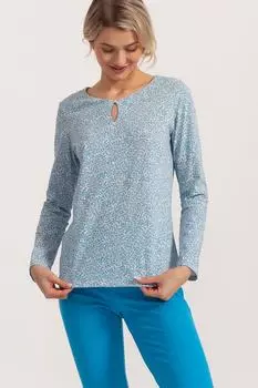 Пижама Liza из хлопка с дырками Soft & Seven By Sofiaman, белый