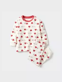 Пижама Лиза Ларсон Uniqlo, цвет 01 белый