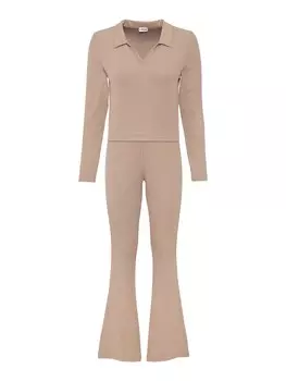 Пижама Lscn By Lascana, бежевый