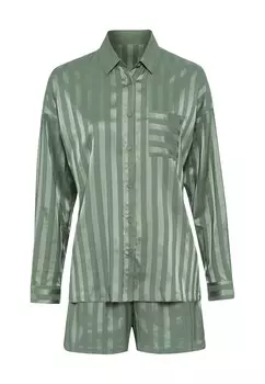 Пижама LSCN by LASCANA Short Pajama Set, светло-зеленый