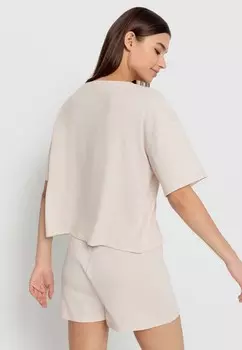 Пижама LSCN BY LASCANA SHORTY LASCANA, кремовый