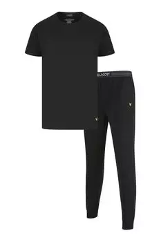 Пижама Lyle and Scott Cash: топ и топ Lyle & Scott, черный