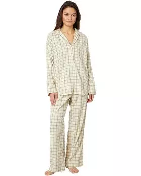 Пижама Madewell Plaid Flannel, экрю