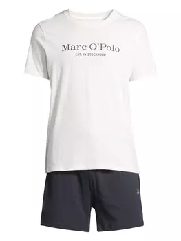 Пижама Marc OPolo Bodywear Mix & Match Organic Cotton, цвет dark navy/white cotton