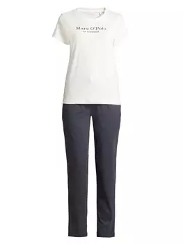 Пижама Marc OPolo Bodywear Mix & Match Organic Cotton, цвет dark navy/white cotton
