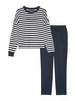 Пижама Marc OPolo Bodywear Organic Cotton, цвет dark navy/dark navy stripe
