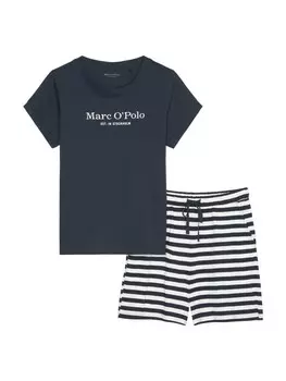 Пижама Marc OPolo Bodywear Organic Cotton, цвет dark navy/dark navy stripe