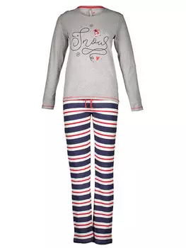 Пижама Melissa Brown, цвет grau/dunkelblau