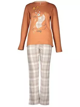 Пижама Melissa Brown, цвет orange/beige