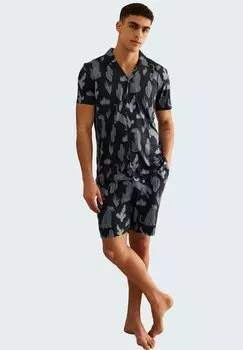 Пижама MIDNIGHT LEOPARD PRINT SET - Pyjama set Chelsea Peers, темно-синий