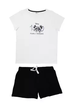 Пижама MINNIE MOUSE 100 YEARS KURZARM OBERTEIL Disney, белый