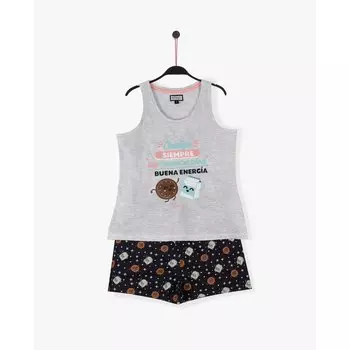 Пижама Mr Wonderful With You Sleeveless, серый