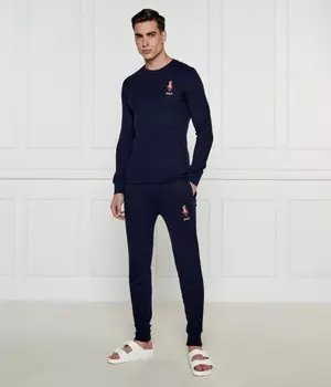 Пижама мужская Polo Ralph Lauren с добавлением хлопка, синий