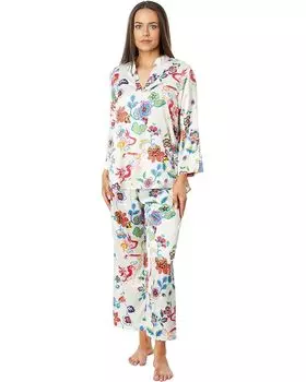 Пижама N by Natori Fleur Dragon Pullover Madarin, цвет Oatmeal Multi