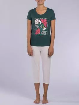 Пижама Naf Naf, цвет creme/grn