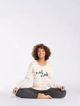 Пижама Naf Naf, цвет wei/anthrazit