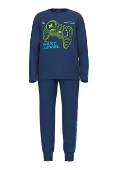 Пижама NAME IT Pajamas, цвет Navy/Light blue