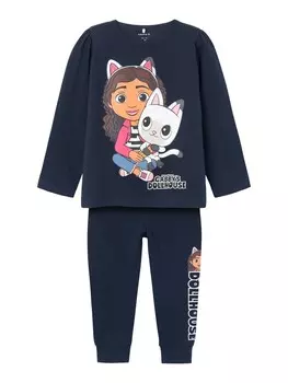 Пижама NAME IT Pajamas NMFNERINA GABBY, темно-синий