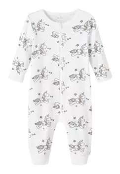 Пижама Nbfnightsuit Zip Unicorn Name it, цвет bright white