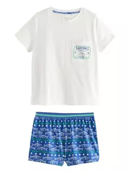 Пижама Next, цвет Blue/White