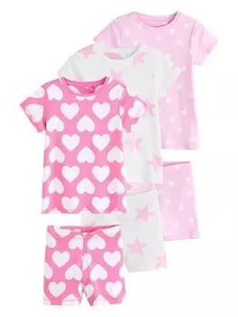 Пижама Next, цвет Pink/Rose/White/Off white