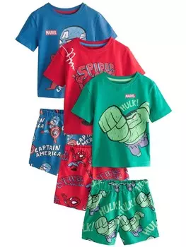 Пижама Next, цвет Royal blue/Lime/Red