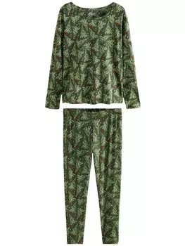 Пижама Next, темно-зеленый