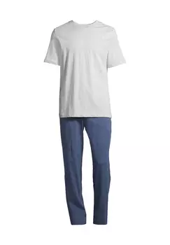 Пижама Ночь и Дом SCHIESSER, цвет Blau / Grau